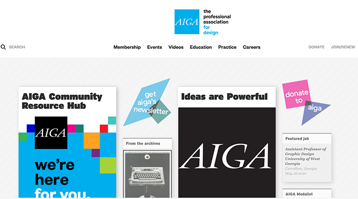 AIGA home page