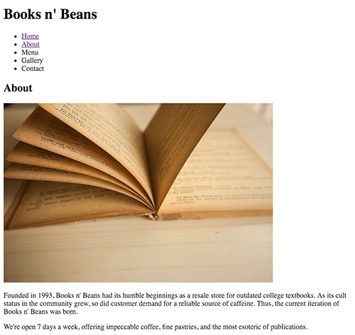 HTML and CSS - Exercise 1