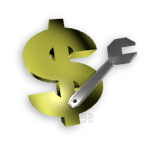 $ with a wrench