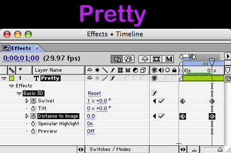 If You Love What Youve Done With The Basic 3D Effect May Want To Save Your Settings As A Favorite Select In Timeline And Go