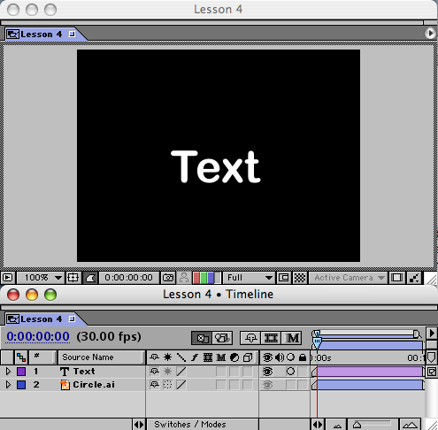 The Two Layers You Have Created An Automatic Alpha Channel That Can Be Used For Transparency In Your Animations
