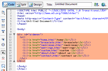 Dreamweaver I