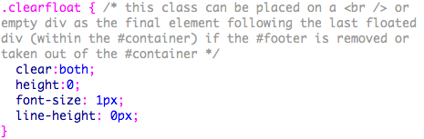 Clearing Floats and Containing Floats