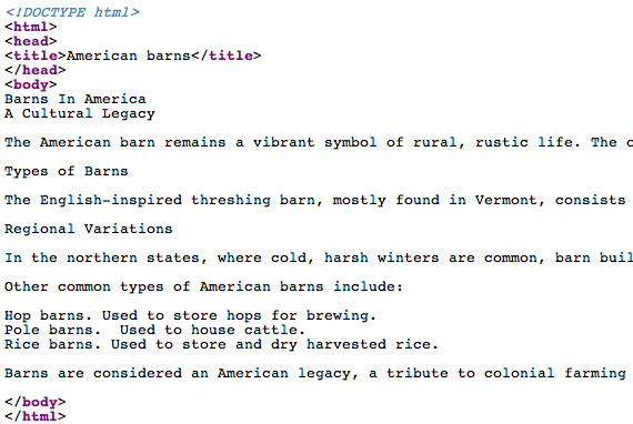 Intro to HTML and CSS